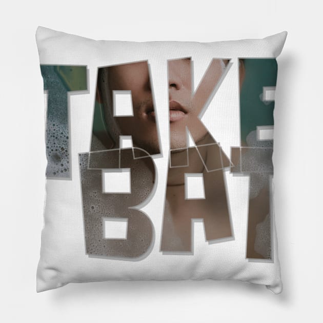 Take a bath Pillow by afternoontees