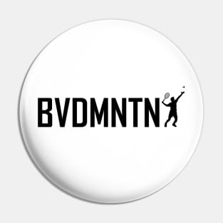 Badminton modern typography Pin