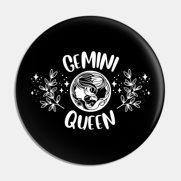 Gemini Queen Pin by teresawingarts