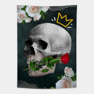 Skull and Roses Tapestry