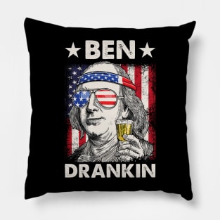 Ben Drankin Party Vintage USA Pillow