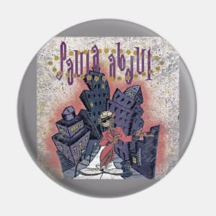 Paula Abdul "Opposites Attract" Retro Vinyl Artwork Distressed Pin