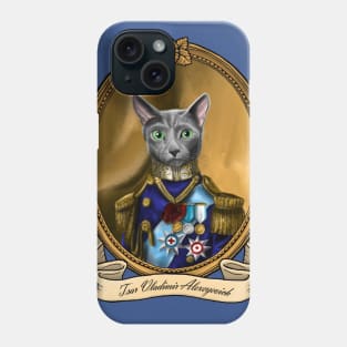 Renaissance Cat - Tsar Vladimir Alexeyevich (A Russian Blue) Phone Case