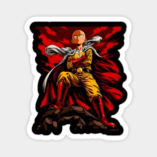 saitama one punch man Magnet