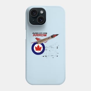 Canadian Avro CF-105 Arrow (light) Phone Case