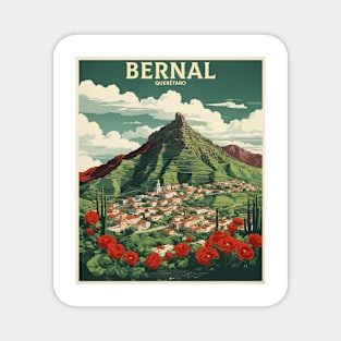 Bernal Queretaro Mexico Tourism Travel Vintage Poster Magnet