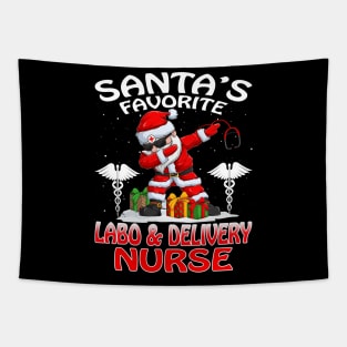 Santas Favorite Labor And Delivery Nurse Christmas Tapestry