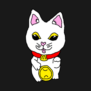 Lucky Cat Haku T-Shirt