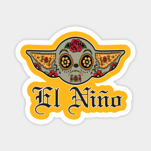 El Nino Sugar Skull Magnet