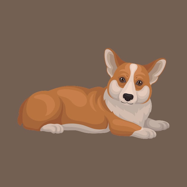 Chilin' Corgi by NewWorldIsHere