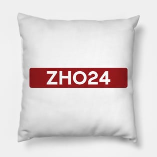 Guanyu Zhou 24 - Driver Tag #3 Pillow