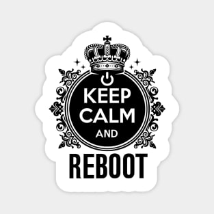 Keep Calm and Reboot Magnet