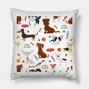 Cute Funny Dogs Pillow