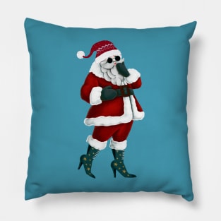 Santa in High Heels Pillow