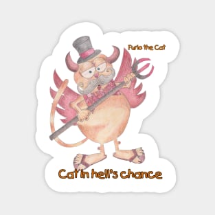 Furlo the Cat - Cat in hell's chance Magnet