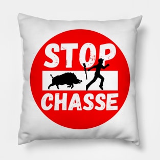 Stop hunting France Pillow