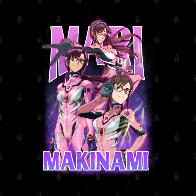 Bootleg Anime Evangelion Mari Makinami Illustrious by clvndesign