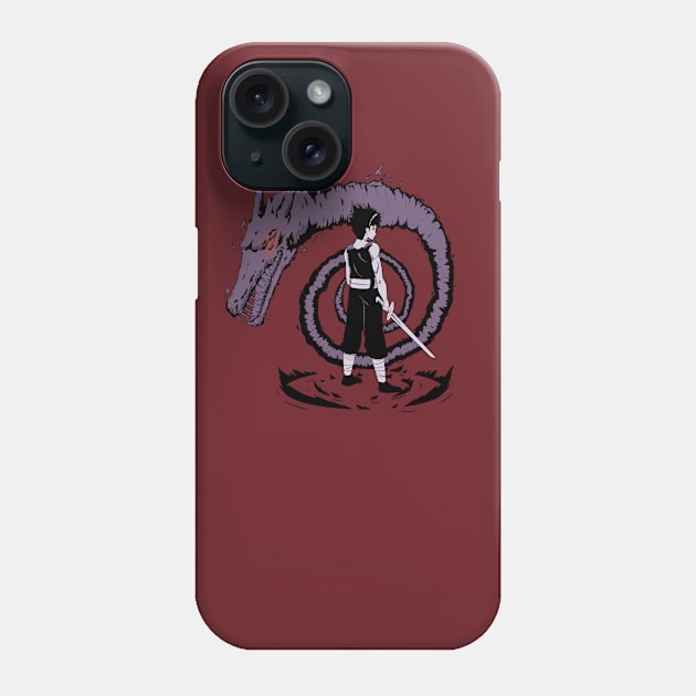 Dragon of the Darkness Flame Phone Case by Seoteltrut