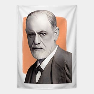 Austrian neurologist Sigmund Freud illustration Tapestry