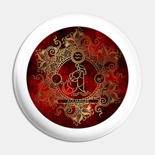 Zodiac - Fire - Aquarius Pin