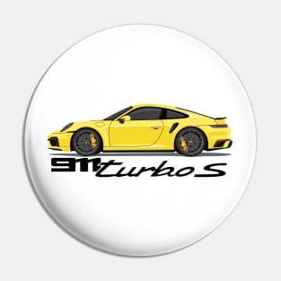 supercar 911 turbo s 992 yellow Pin