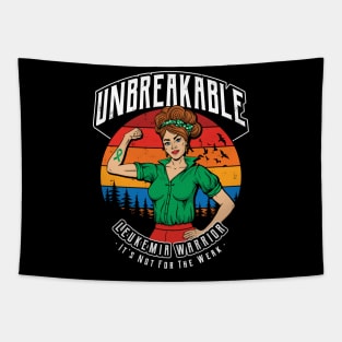 Unbreakable Leukemia Warrior Tapestry