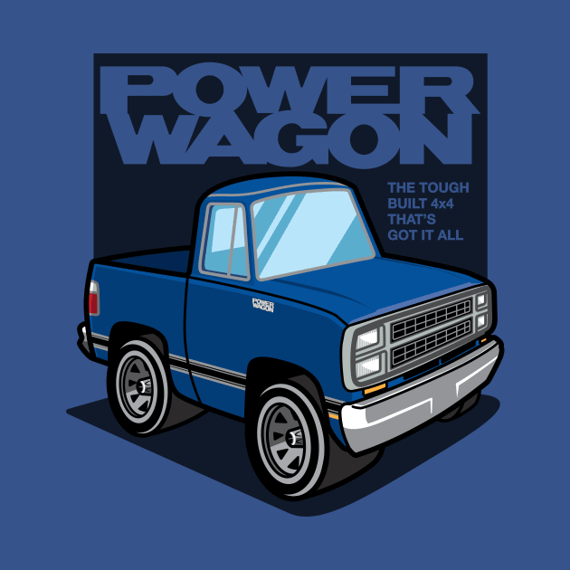 Impact Blue - Power Wagon (1980) by jepegdesign