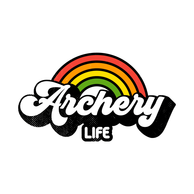 Groovy Rainbow Archery Life by rojakdesigns