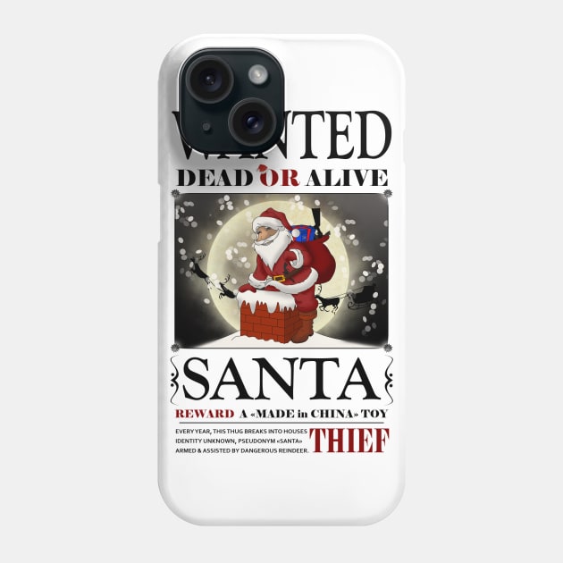 Santa is a Thug Phone Case by ShaDesign