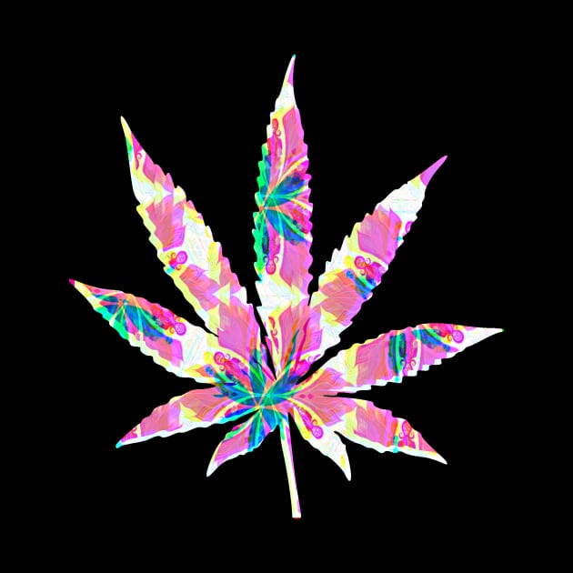 Red and White Weed Cannabis Design by Lin Watchorn 