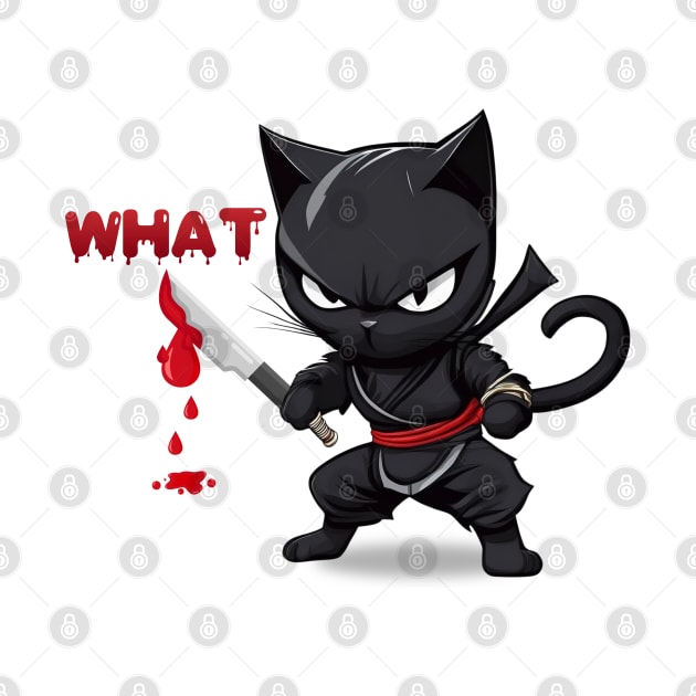 Spooky Lockdown Ninja Cat by Helen Morgan