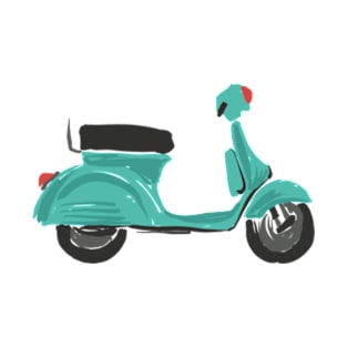 blue Vespa T-Shirt