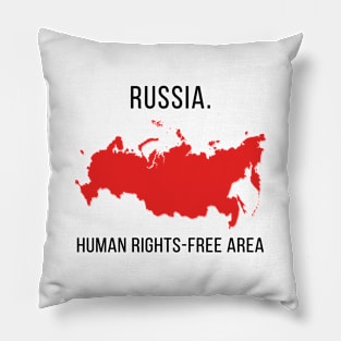 Russia. Human Rights-free area Pillow