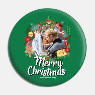 Meghan & Harry Merry Christmas Pin