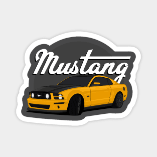classic cars - yellow shinning color Magnet