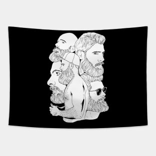 Bear montage - whiteout Tapestry