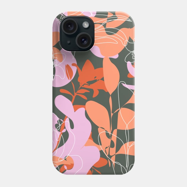 green garden Phone Case by Flow Space