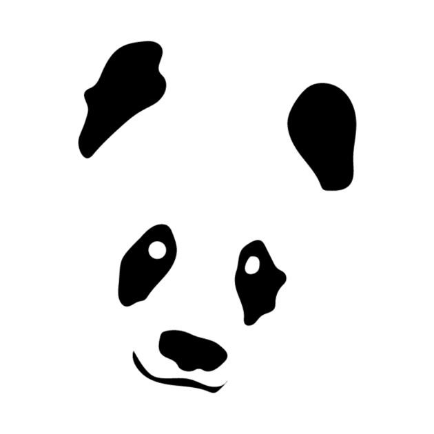 Minimalistic panda design by MiqayelHar