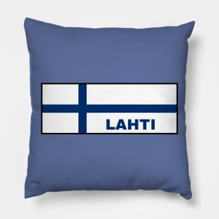 Lahti City in Finnish Flag Pillow