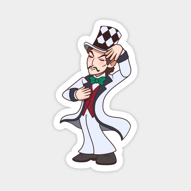 Mini Will A. Zeppeli Magnet by emmydragonartz 