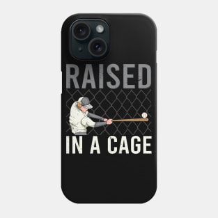 Raised In a Cage Baseball Phone Case