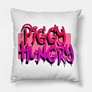 Piggy hungry. Pillow