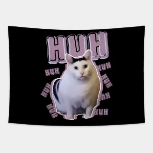 Huh-Cat-meme Tapestry