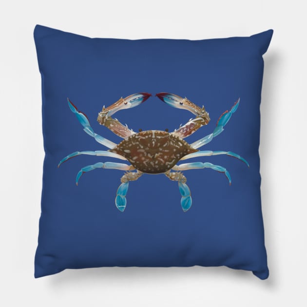 Flower crab Pillow by Alex McGoran’s Store