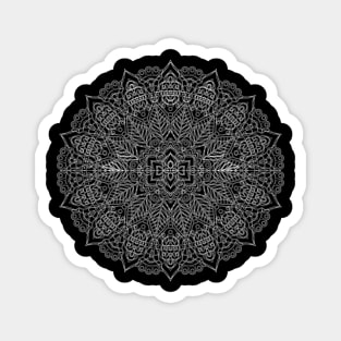 Mandala Line Art Ornigram Magnet