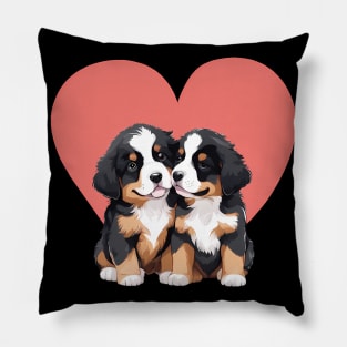 mini bernese mountain dog Pillow