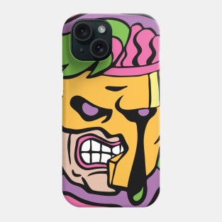 Angry Eye Dripping Masked Cartoon Head Phone Case