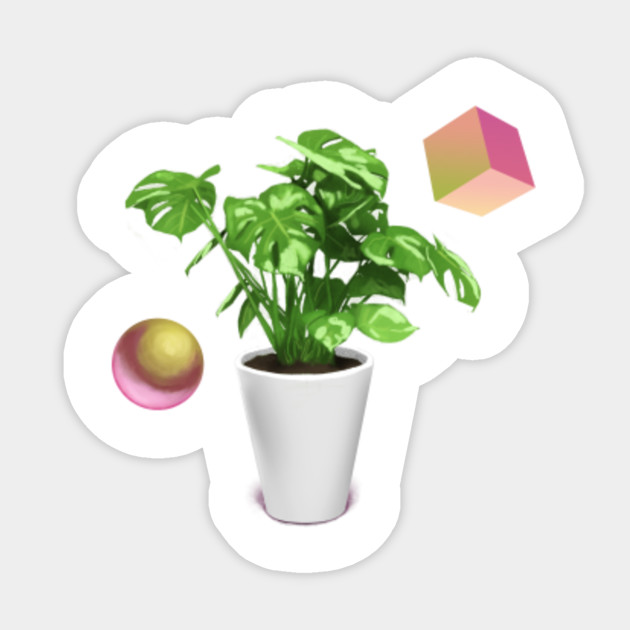 the aesthetic plant sticker teepublic