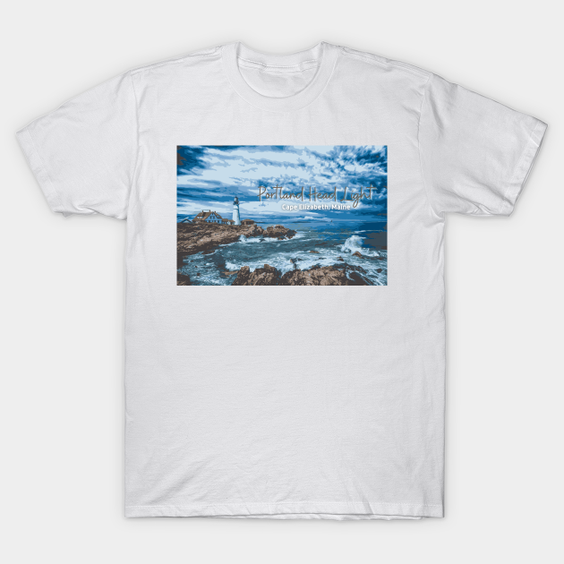 Discover Portland Head Light, Maine - Portland Head Light - T-Shirt