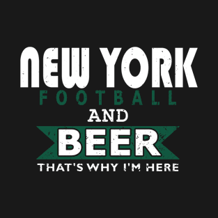 New York Pro Football - Funny Beer T-Shirt